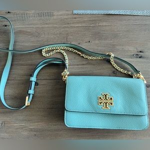 Seafoam Tory Burch crossbody.